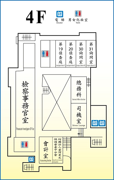 第一辦公大樓四樓平面圖