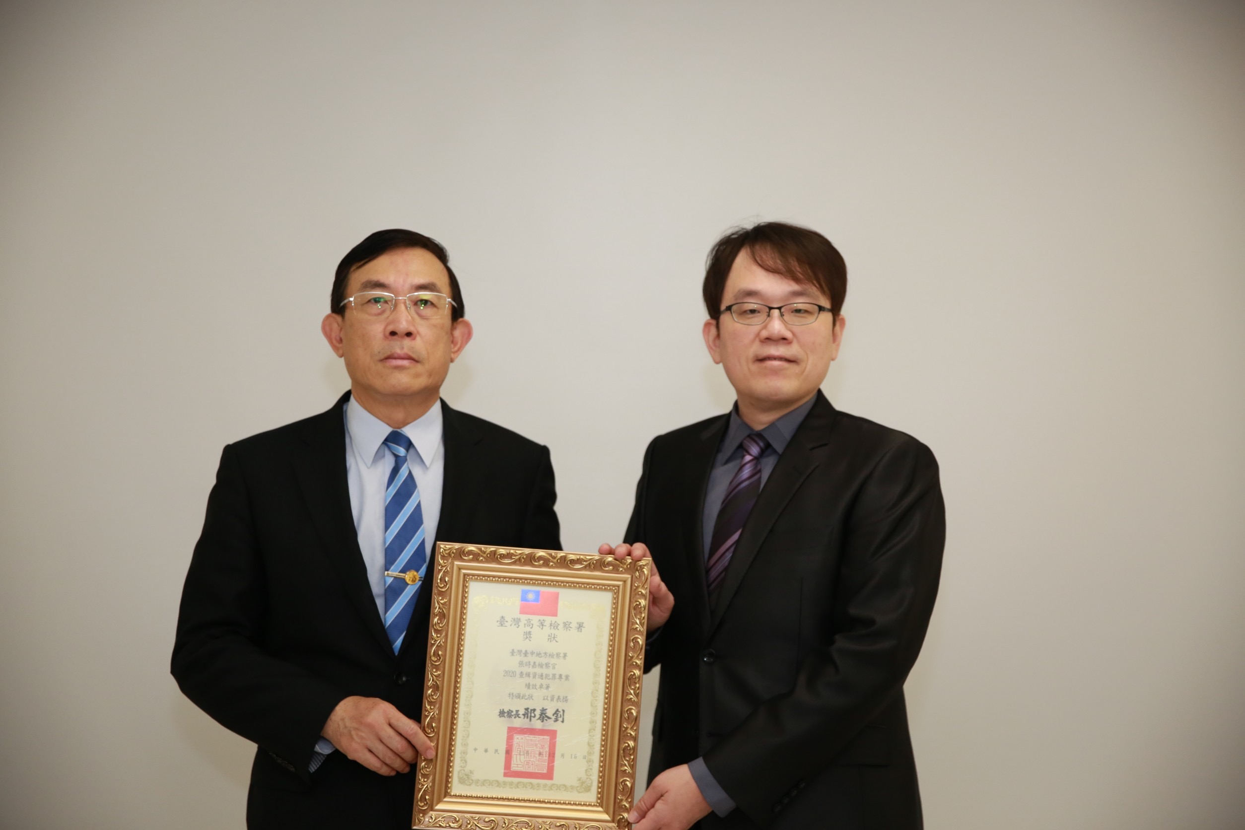 110年查緝查緝資通犯罪特殊貢獻有功人員張時嘉檢察官