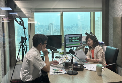 洪國朝主任檢察官赴大千電台接受專訪2